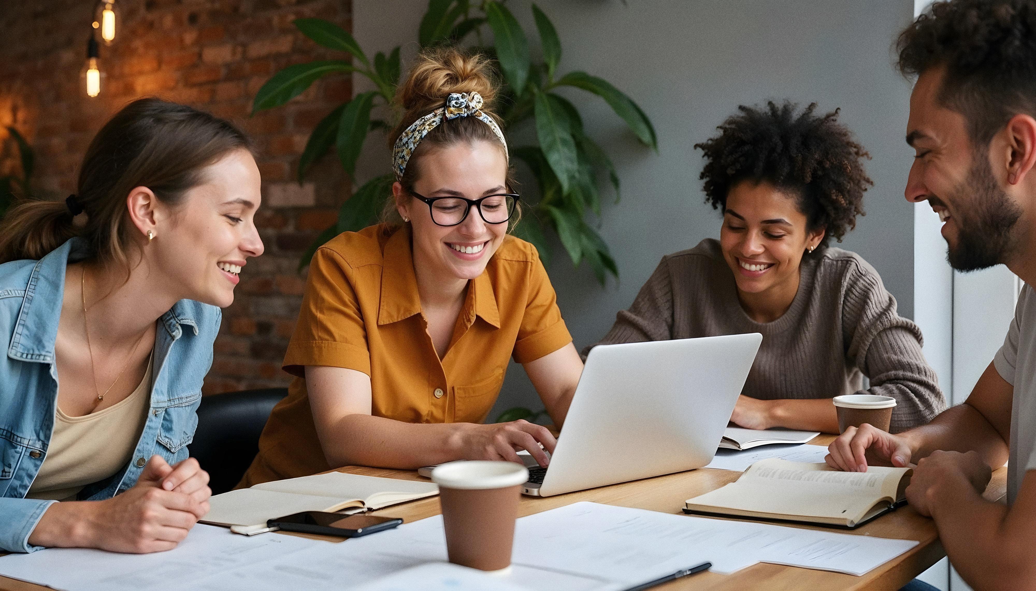 Des personnes travaillant ensemble dans un bureau